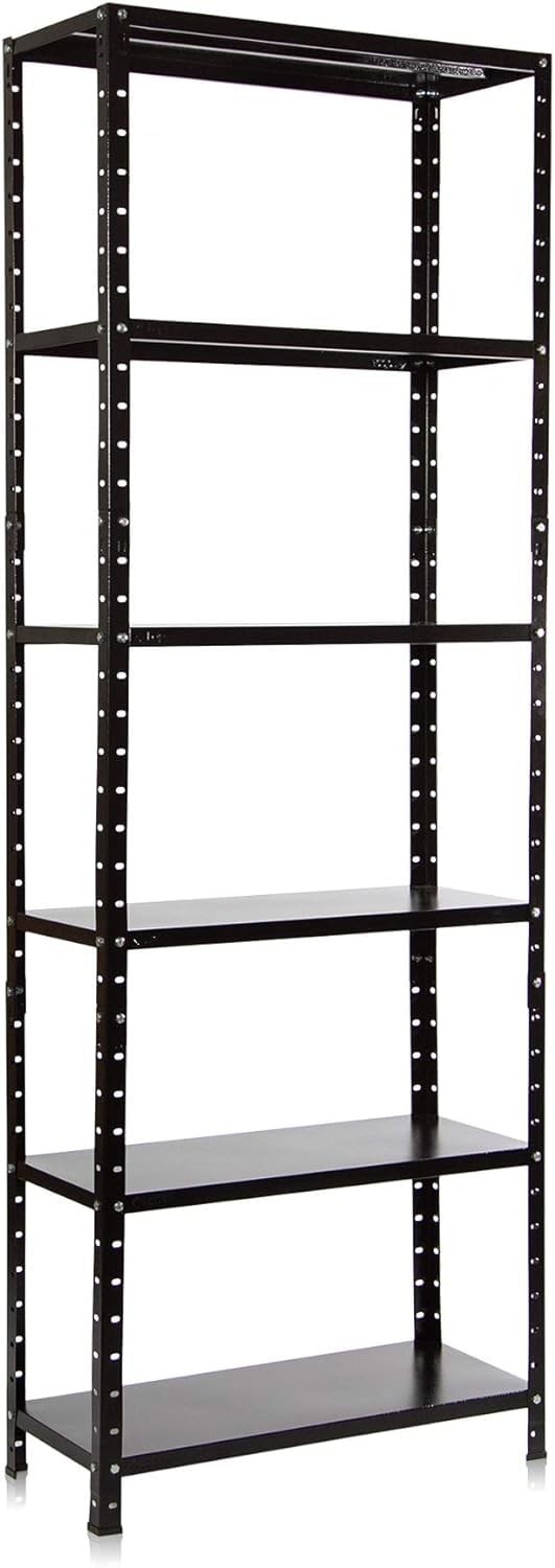 Estante Multiuso com 6 Prateleiras em Aço - Organize com Estilo Sala, Quarto e Escritório