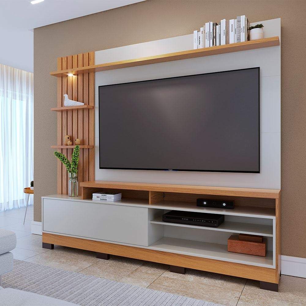 Estante Home Theater TV 65" Maceió: Design e LED