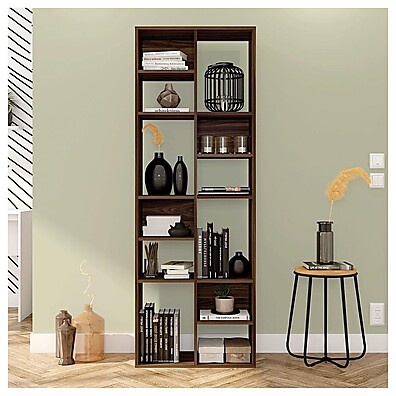 Estante Livreiro 12 Nichos Marrom – Organize com Estilo