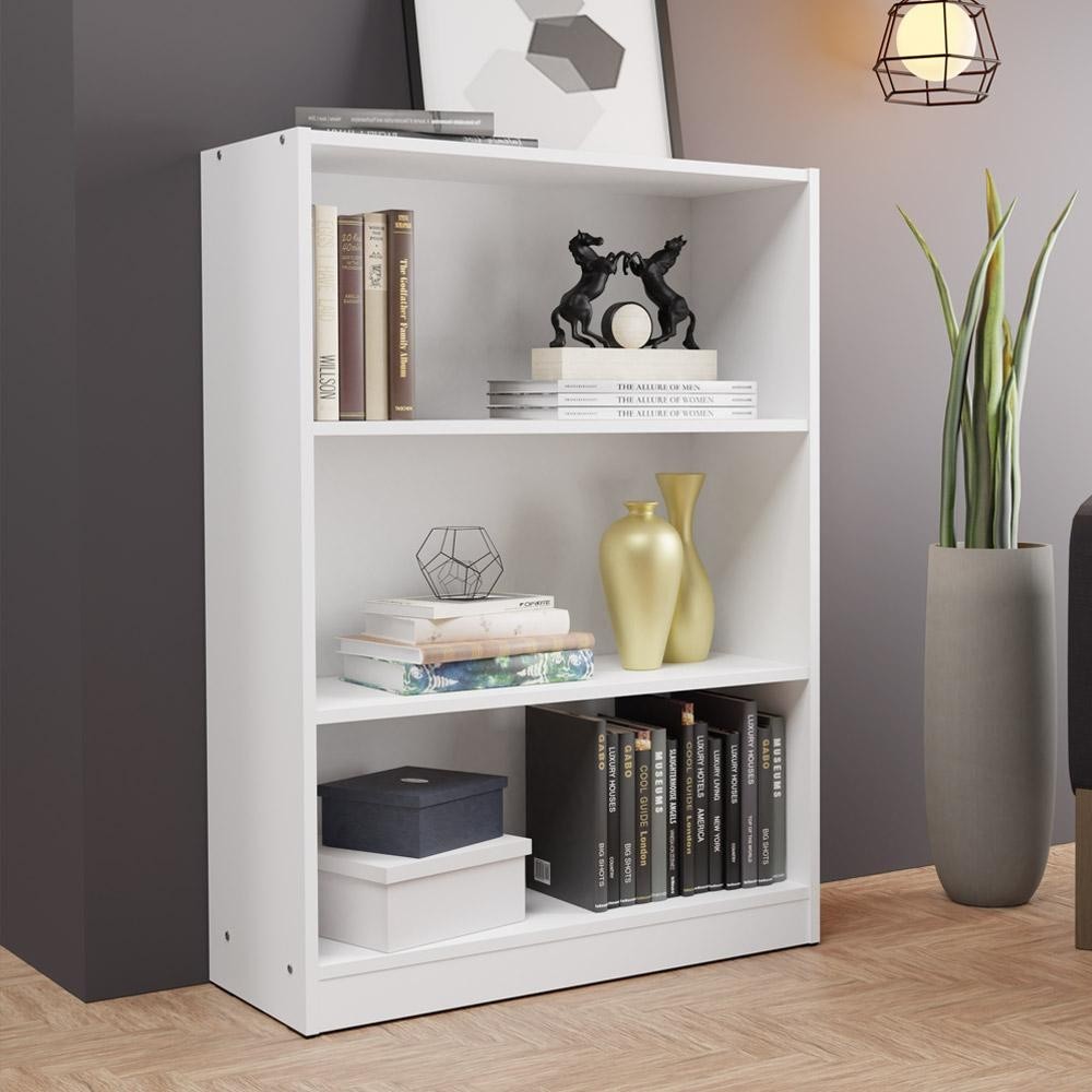 Estante Livros 3 Nichos Madesa: Organize com Estilo!