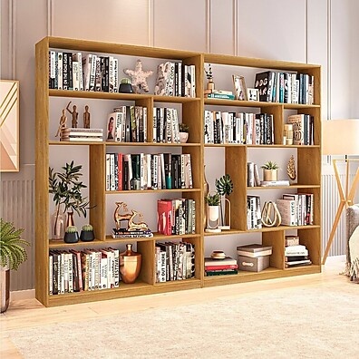 Estante Seattle: Kit 2 Livrarias Freijó 180cm