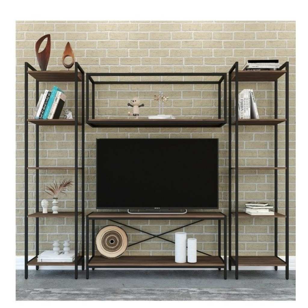 Estante TV 50" Industrial: Organize com Estilo!