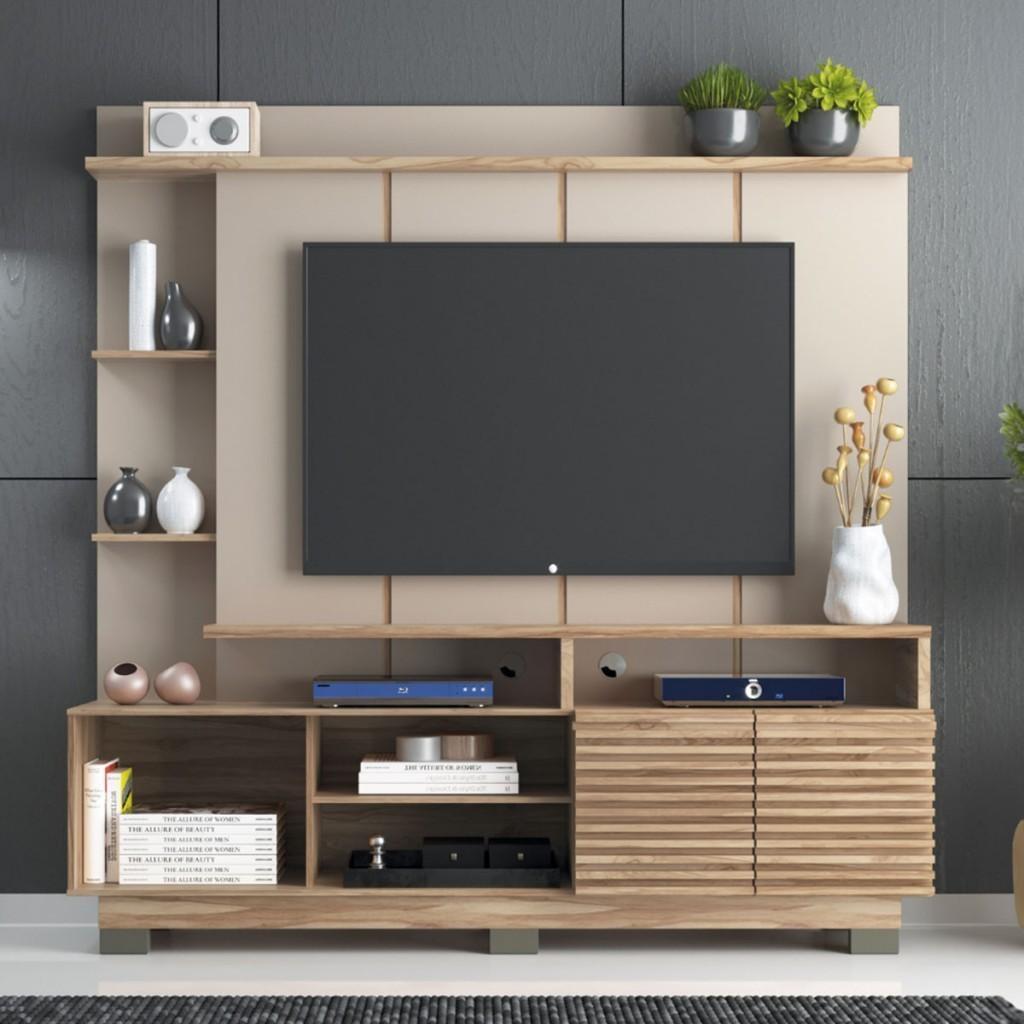 Estante TV 60" 2 Portas Carvalho Oak