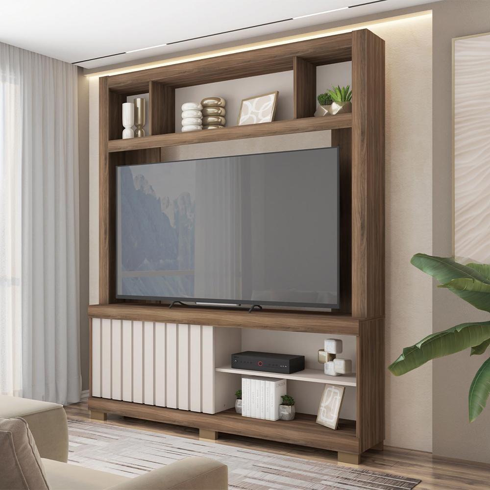 Estante TV 60" Franco: Elegância e Espaço!