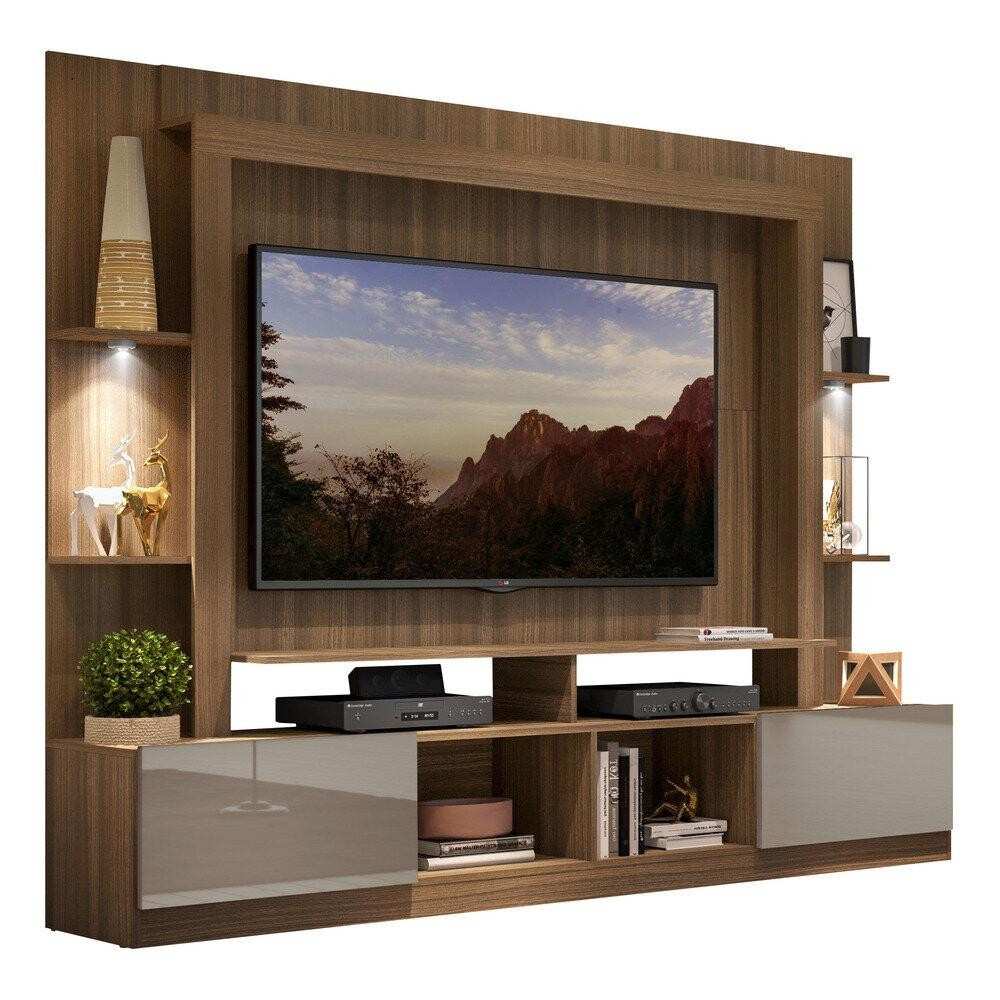 Estante TV 65" com LED Berlim: Organize e Ilumine!