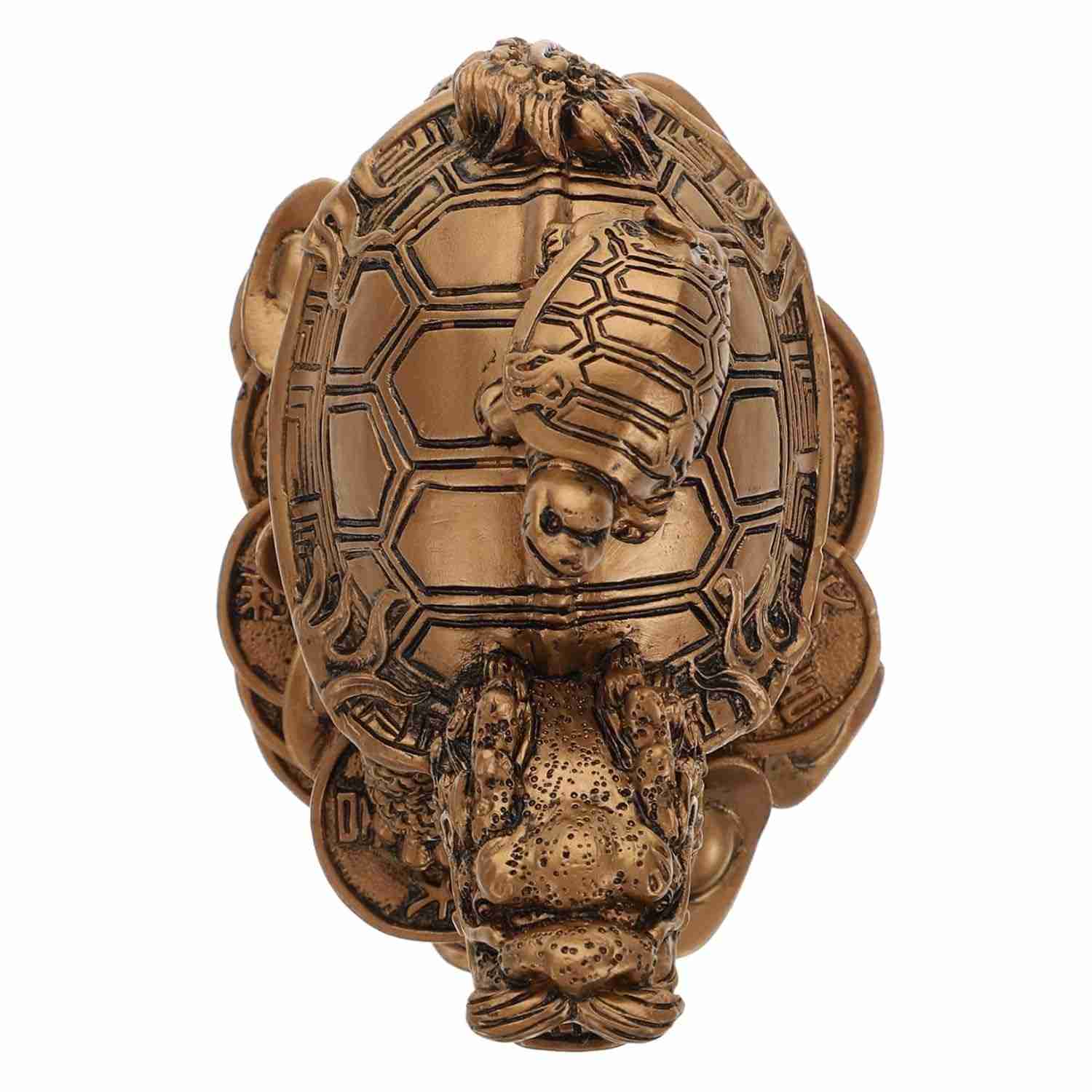 Estátua de Dragão e Tartaruga em Resina - Decoração Feng Shui Exclusiva