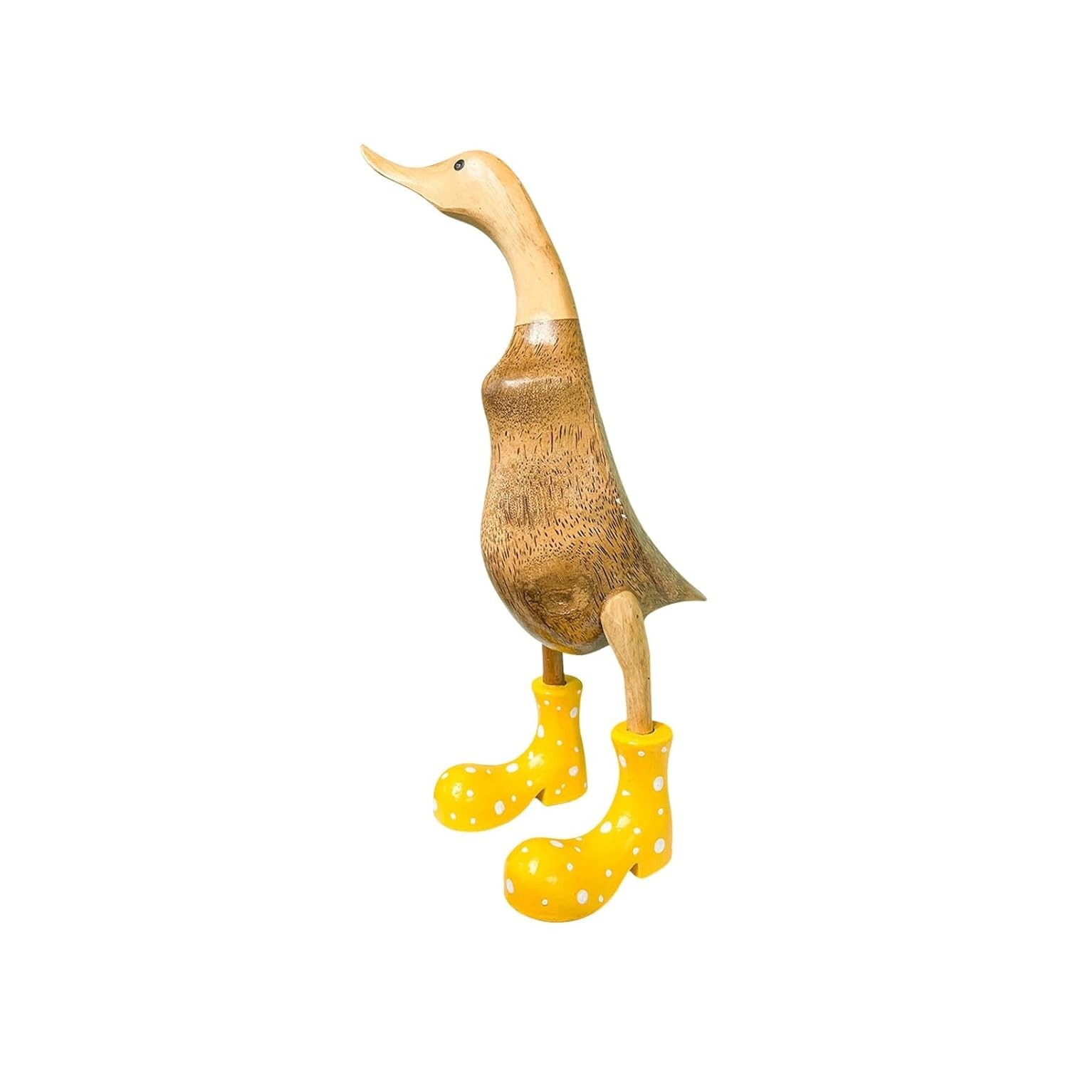 Estátua de Pato em Resina com Galochas - Decoração Artesanal para Casa e Jardim