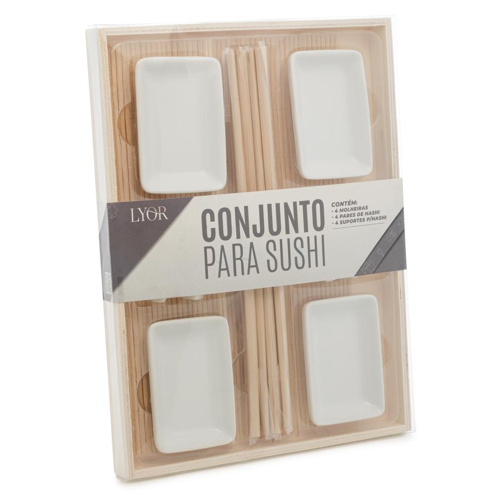 Esteira de Sushi Lyor: Kit Completo em Bambu