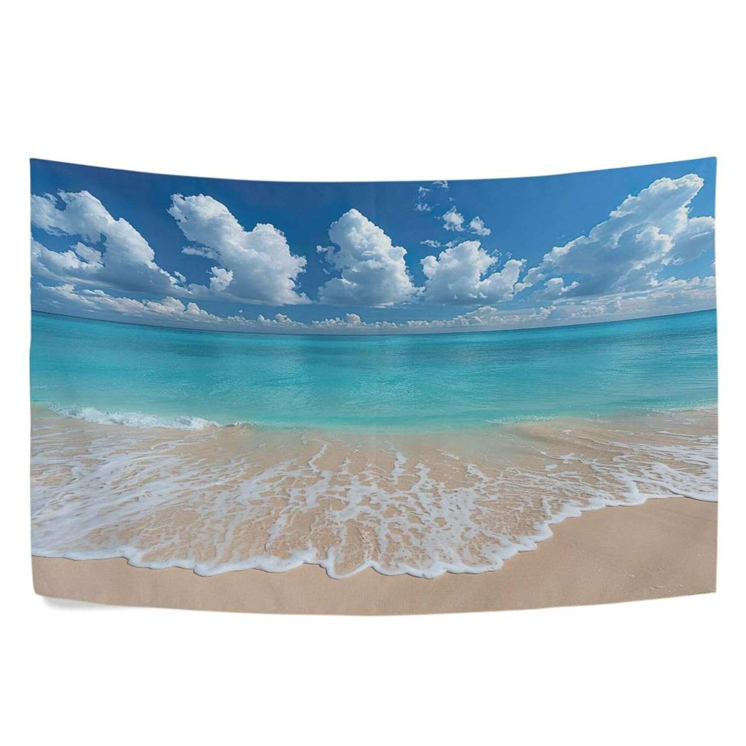 Tapeçaria de Parede Cenário de Praia - Decoração Estética para Quarto e Sala