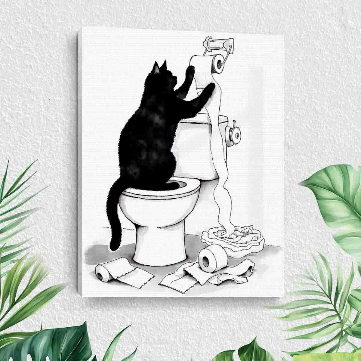 estetica-de-de-tela-em-a-engracada-amantes-decoracao-arte-de-gatos-para-parede-gato-a