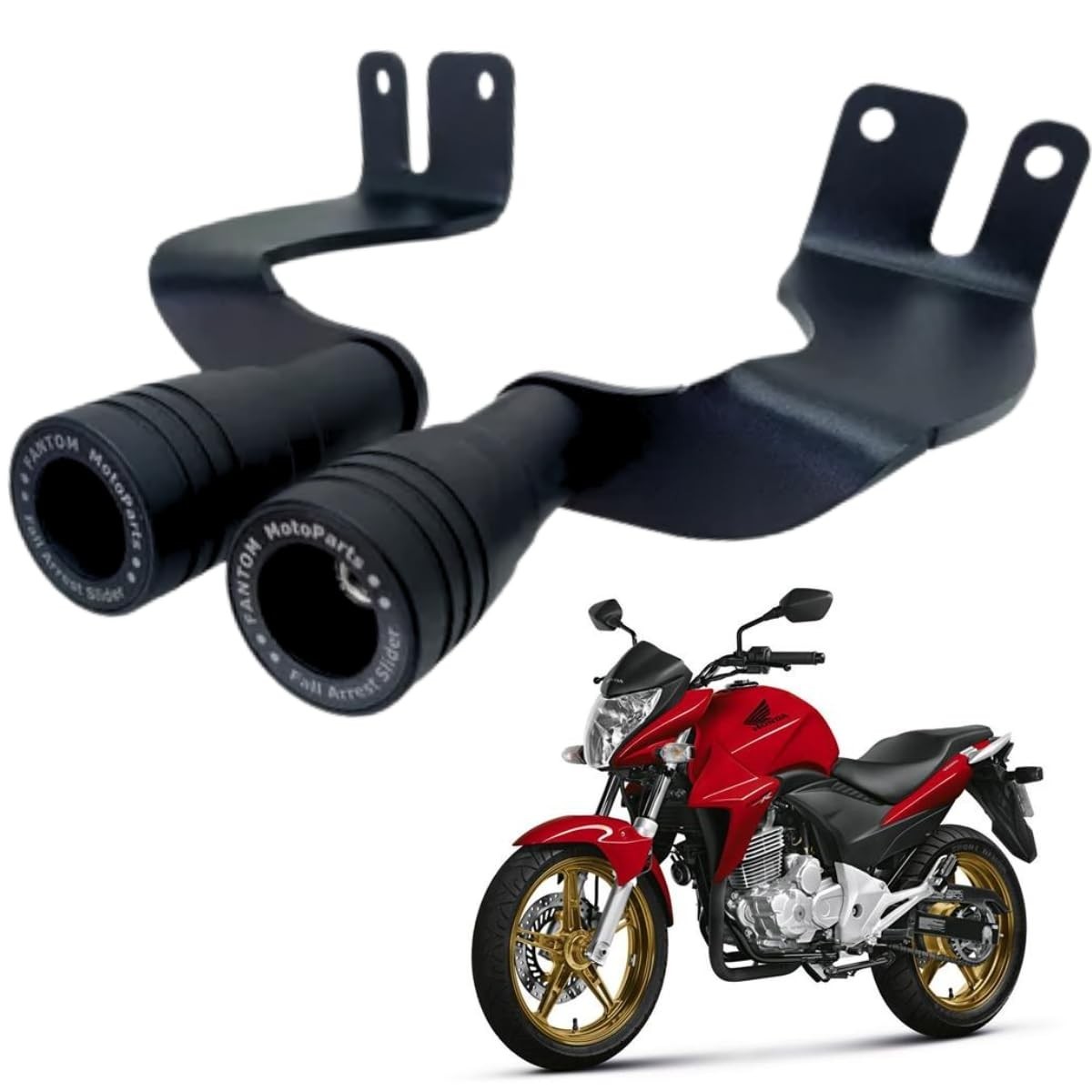 Protetor de Motor Slider Dianteiro Honda CB 300R (2010-2016) - Segurança e Estilo