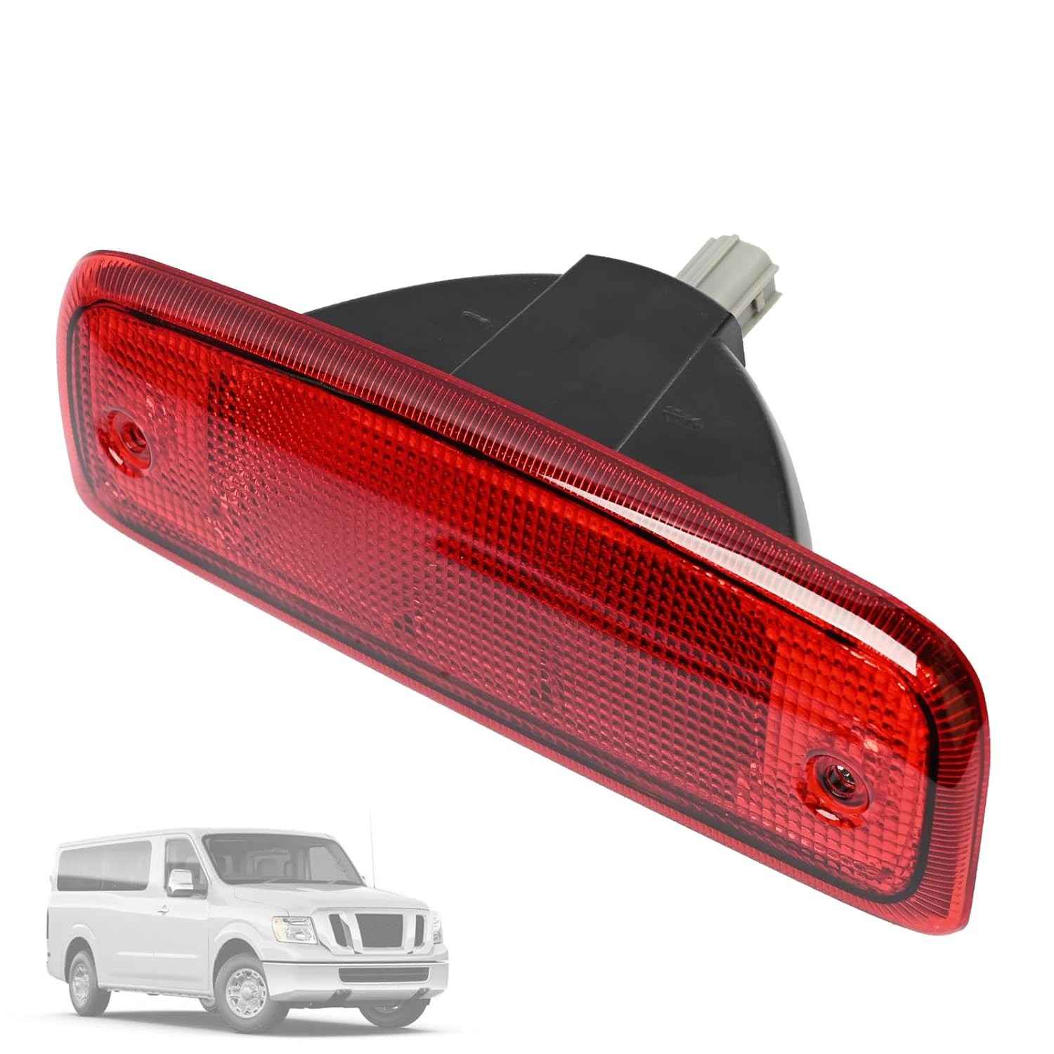 Terceira Luz de Freio LED para Nissan NV1500/NV2500/NV3500 (2012-2021) - Segurança e Estilo Central