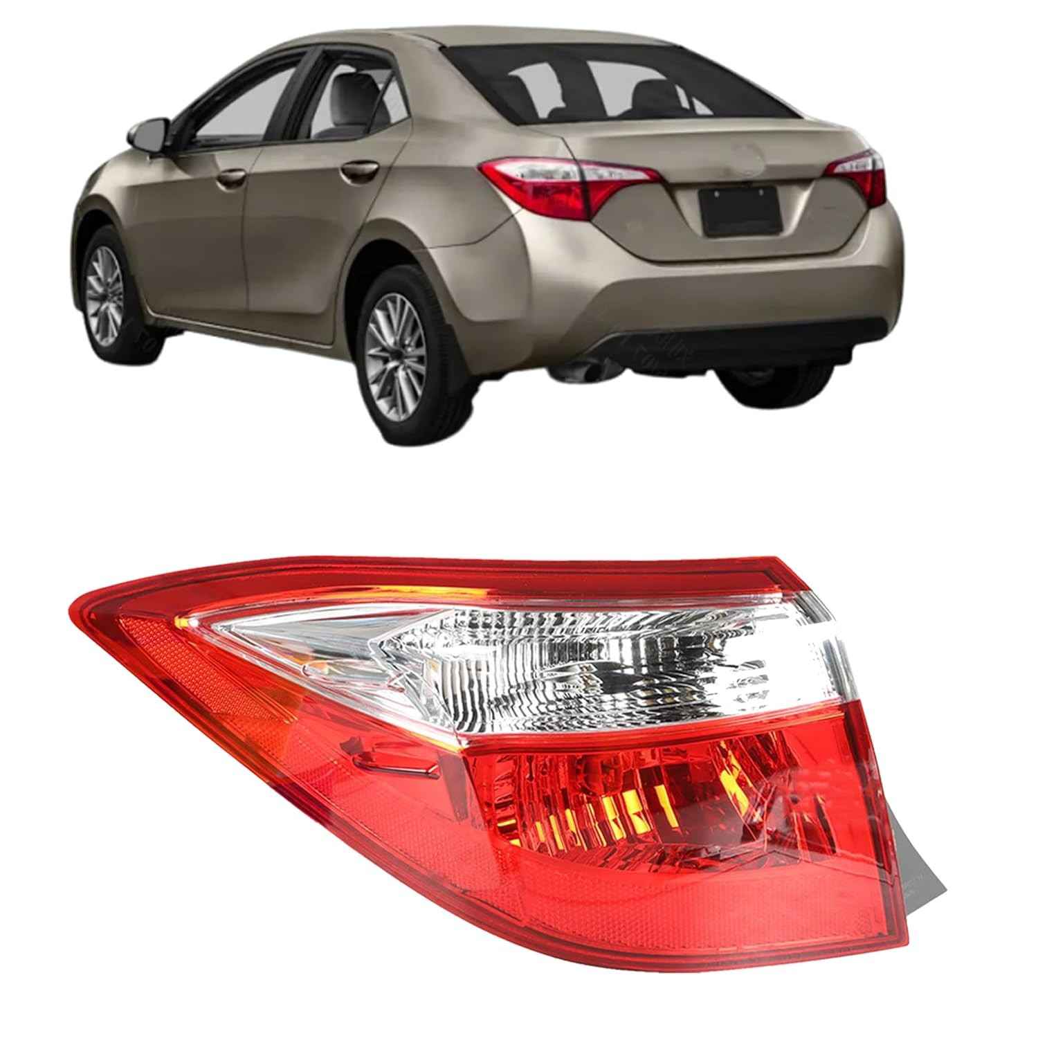 Luz Traseira Esquerda (Motorista) para Toyota Corolla 2014-2016 - Segurança e Estilo