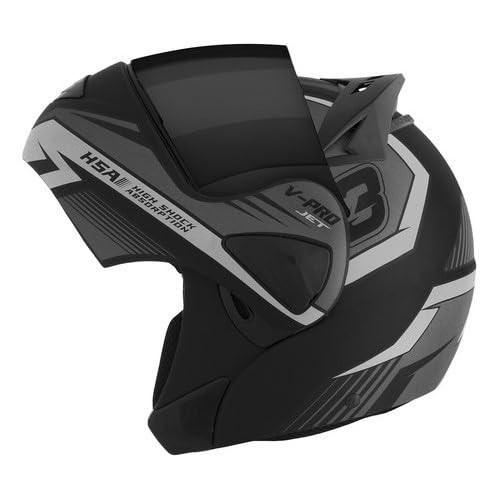 Capacete Escamoteável Pro Tork V-Pro Jet 3 Cinza Tam. 58 - Segurança e Estilo para Sua Pilotagem