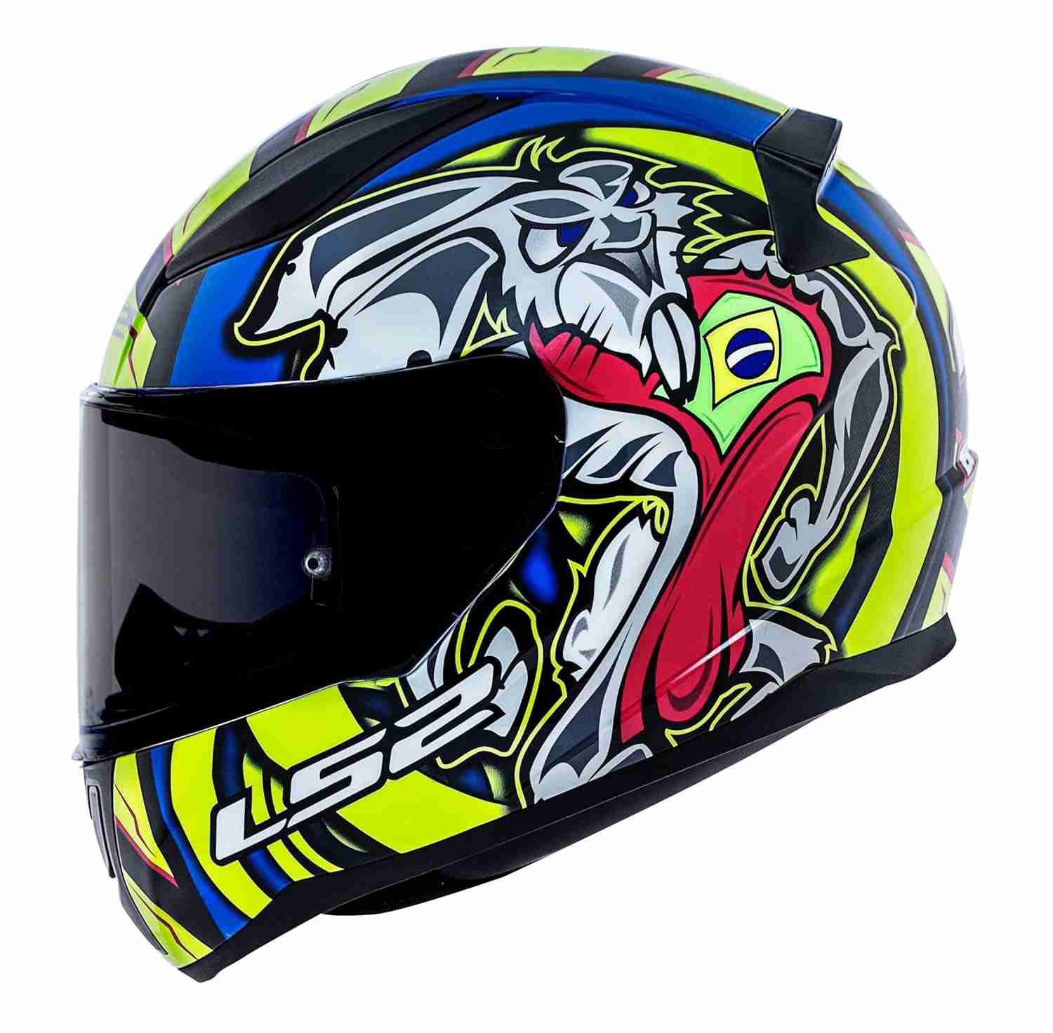 Capacete LS2 FF353 Rapid Replica Alex Barros - Azul/Amarelo | Estilo e Segurança
