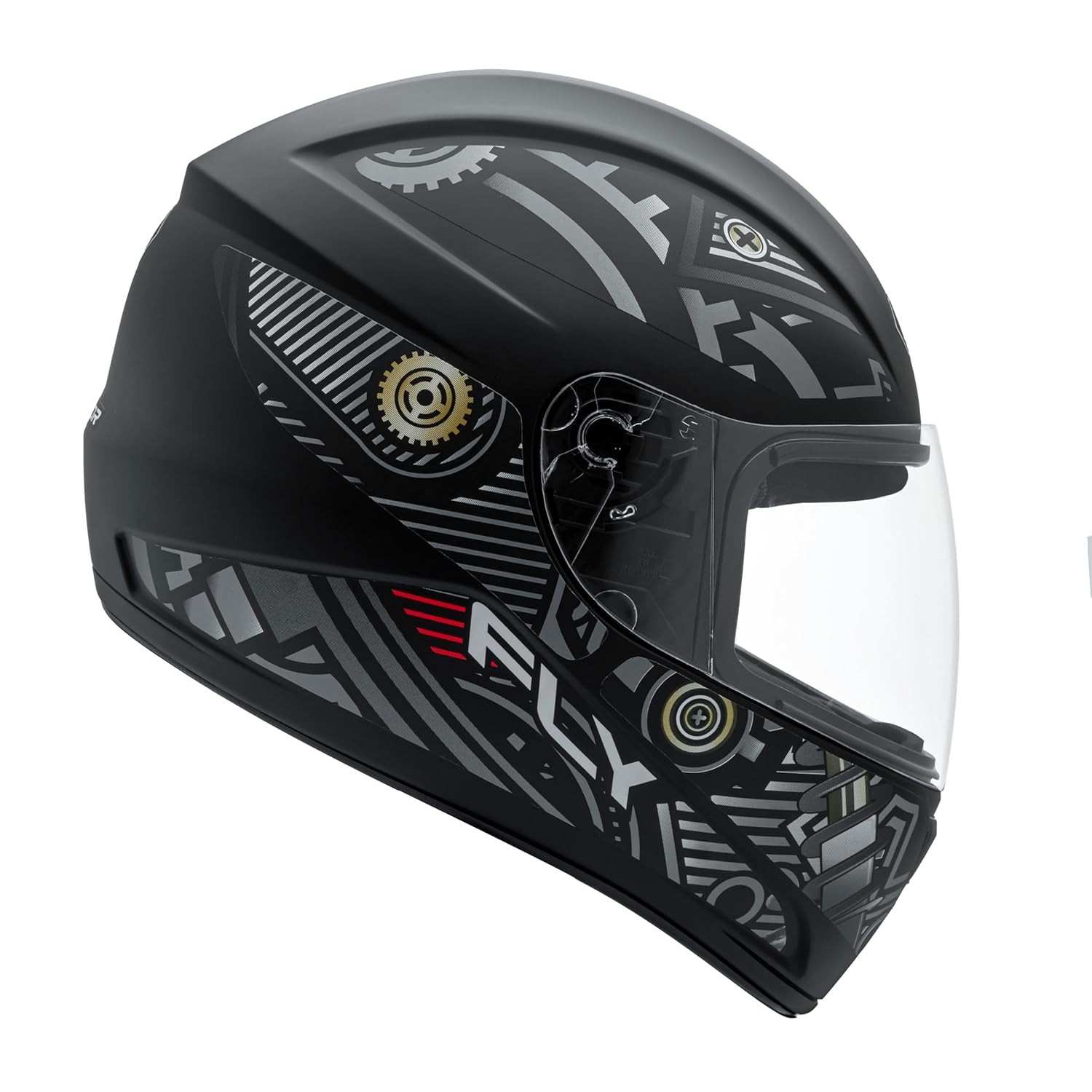 Capacete Moto FLY F-9 Preto Fosco/Grafite: Segurança e Estilo para Você!