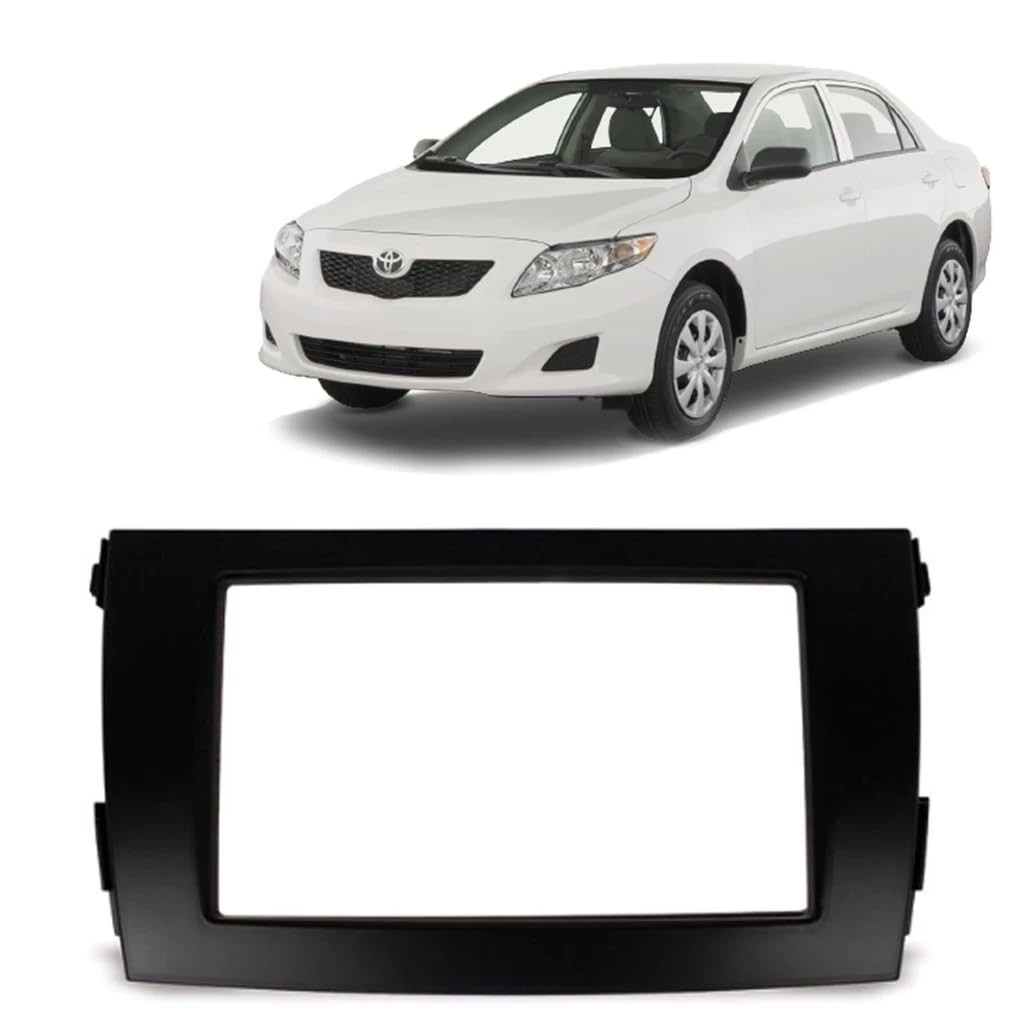 Moldura Painel Central 2DIN 7" Corolla 2009-2013: Instale seu Multimídia com Estilo!