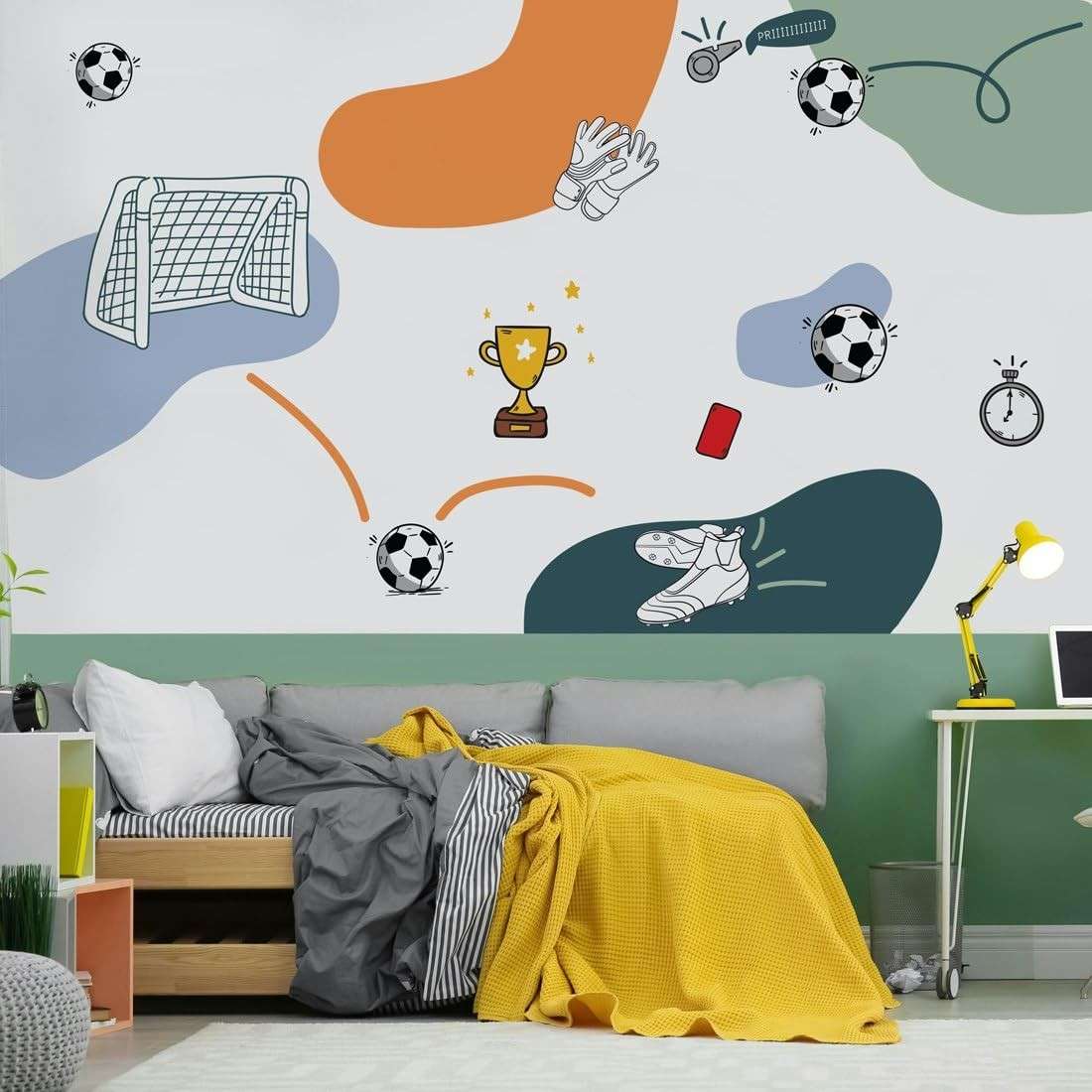 Kit Adesivos Futebol Gol - Decore com Estilo e Paixão pelo Esporte