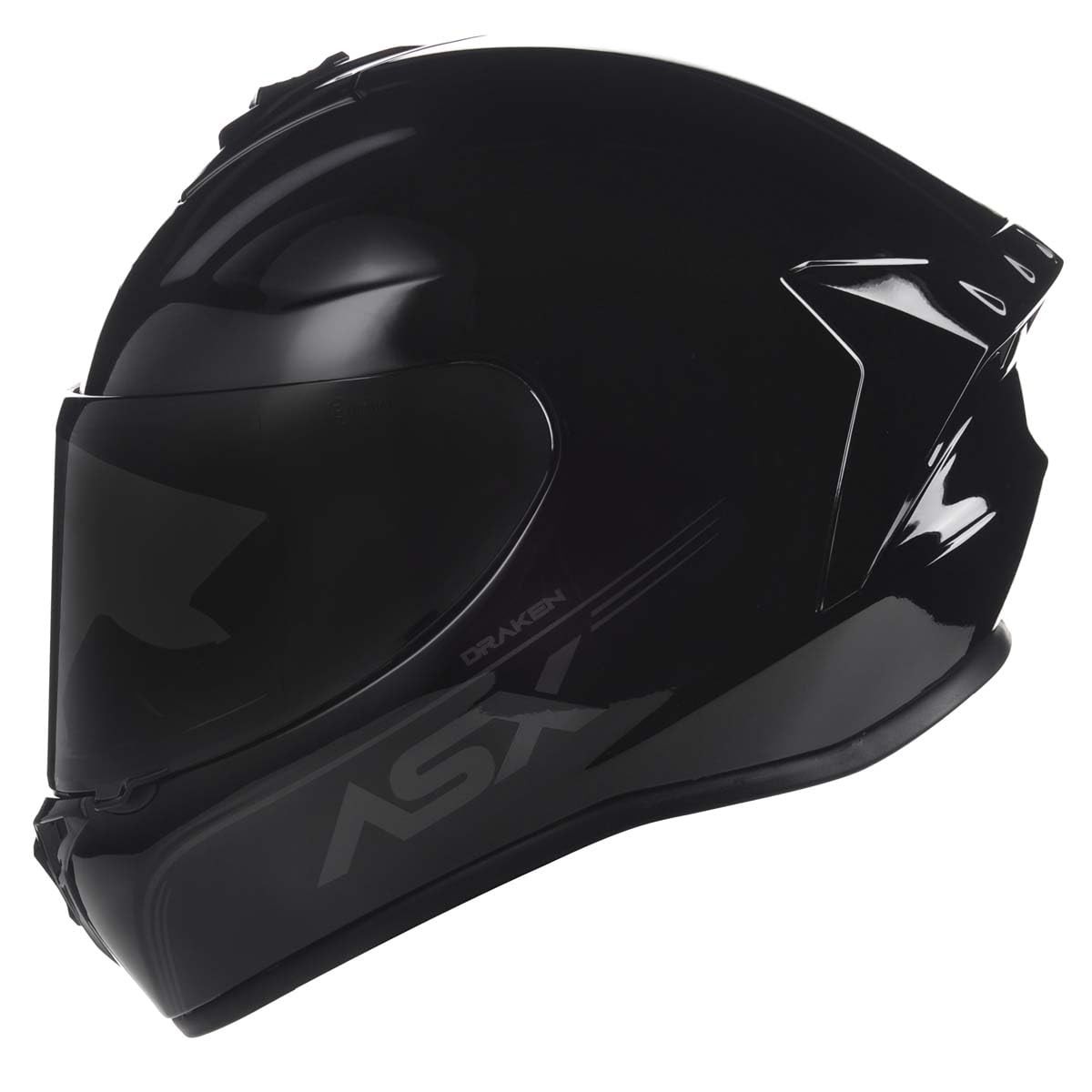Capacete ASX Draken Solid Preto (62) - Novo Lançamento para Motociclistas | Segurança e Estilo