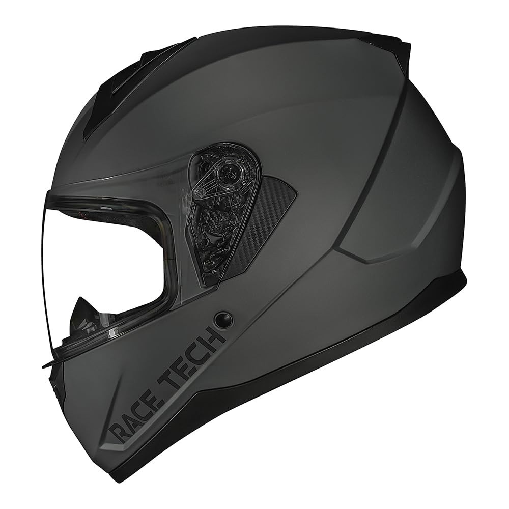 Capacete Race Tech Sector Monocolor Matte Titanium: Segurança e Estilo para Sua Pilotagem