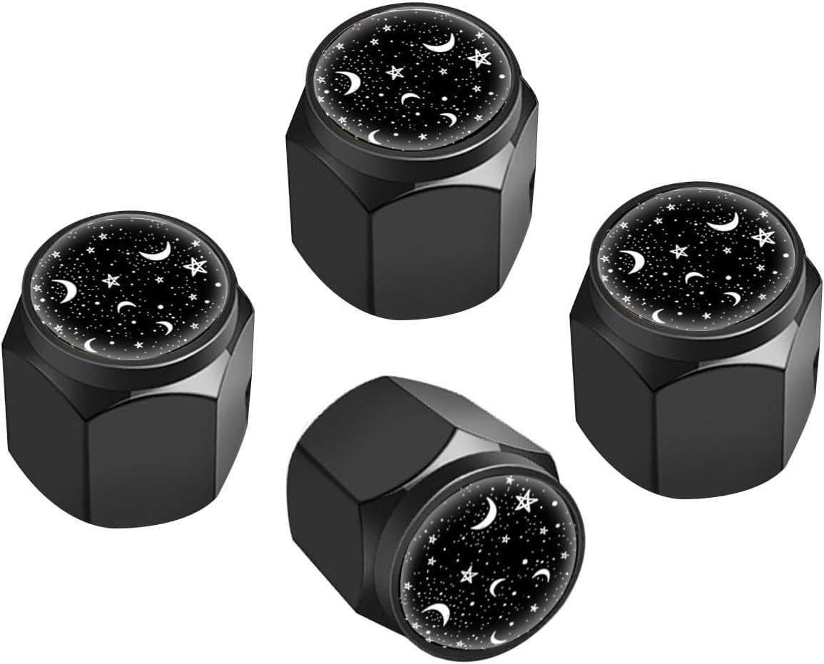 Tampas de Válvula Moon Star: Estilo e Proteção para Pneus de Carros e Motos