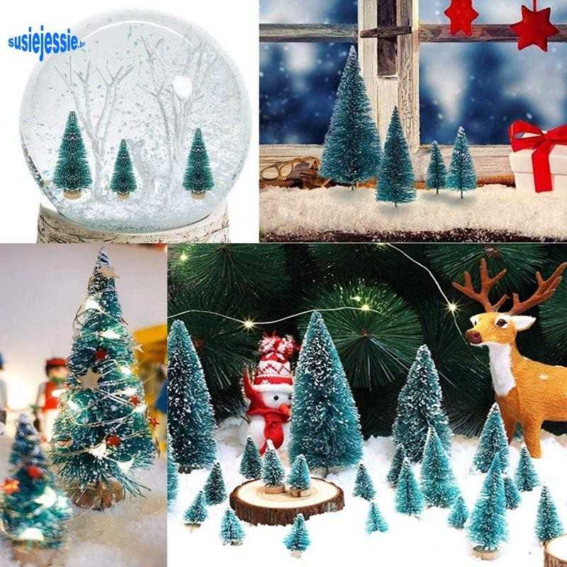 50 Mini Árvores de Natal Artificiais – Decore com Estilo!