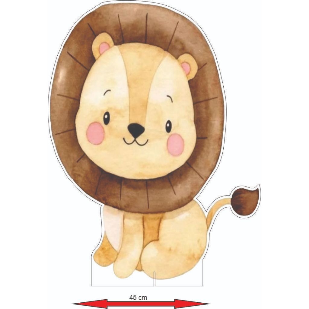 Display Leão Safari 60 cm – Decore com Estilo!