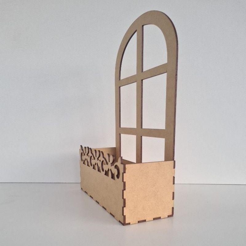Cachepo Janelinha 30cm MDF: Decore com Estilo 🌿