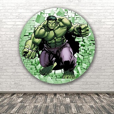 Capa Painel Hulk Vingadores: Decore sua Festa com Estilo
