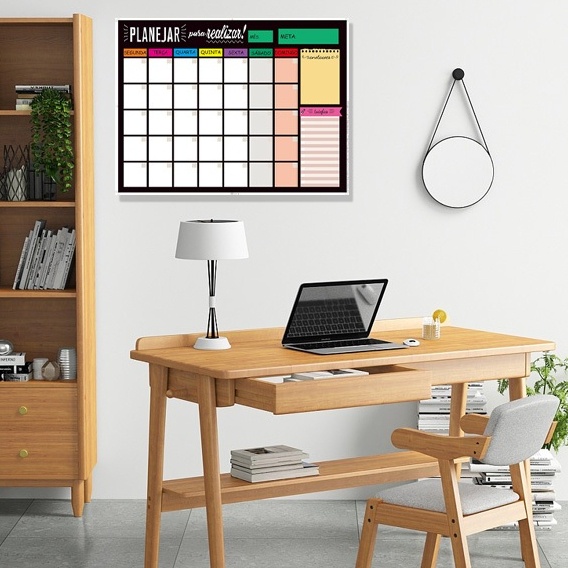 Quadro Planejador Semanal Magnético 40x60cm – Organize com Estilo