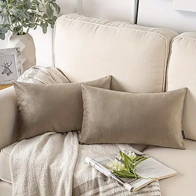 Kit 2 Capas de Almofada Suede 50x30cm – Transforme sua Sala com Estilo!