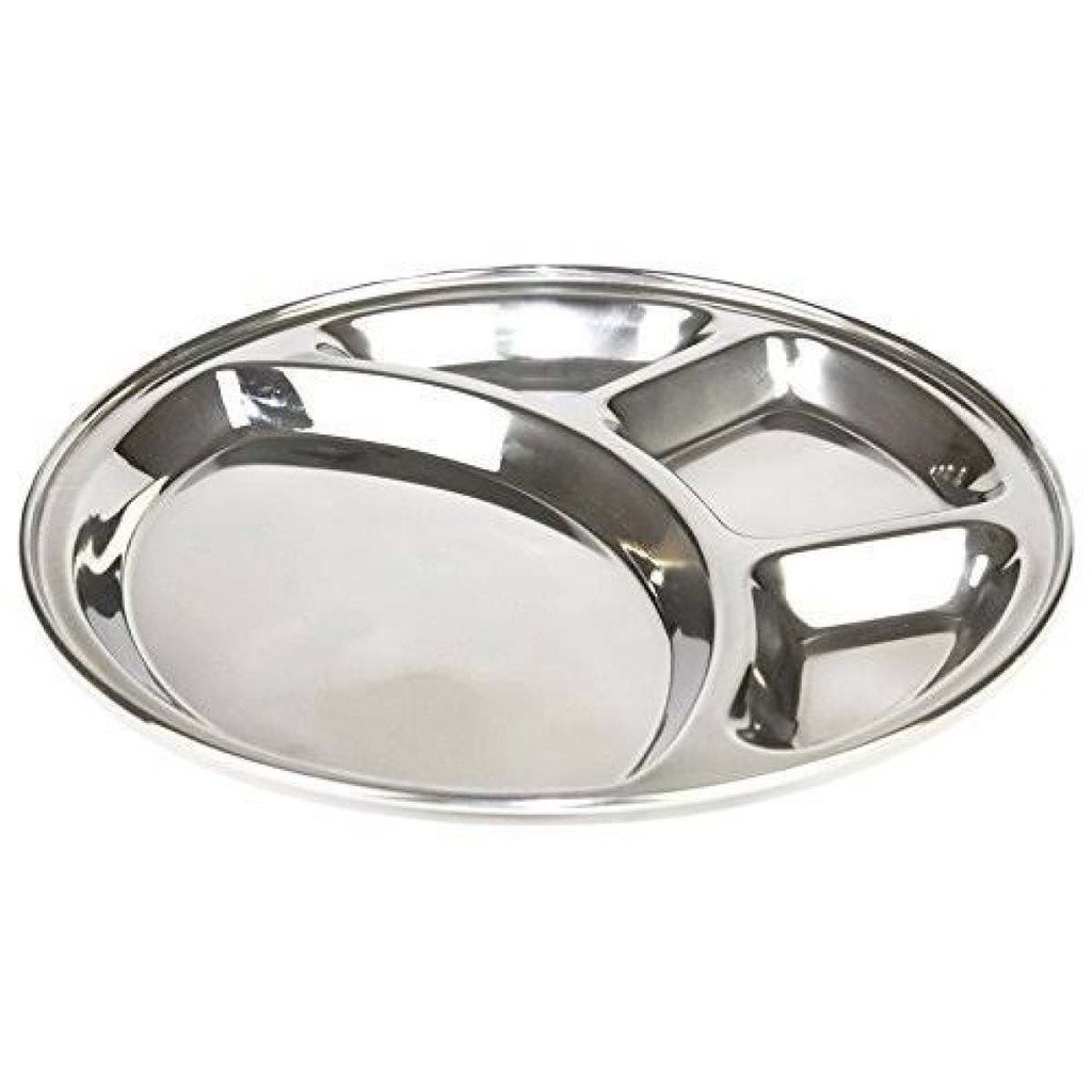 Petisqueira Inox 4 Divisórias: Sirva com Estilo!