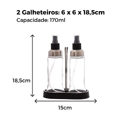 Galheteiro Spray: Azeite e Vinagre com Estilo!
