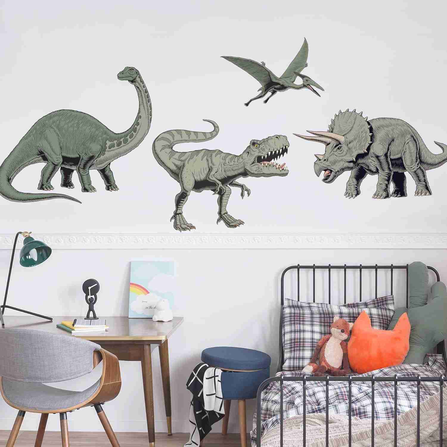 Adesivo de Parede Infantil Dinossauros - Decore o Quarto do Seu Filho com Estilo e Diversão!