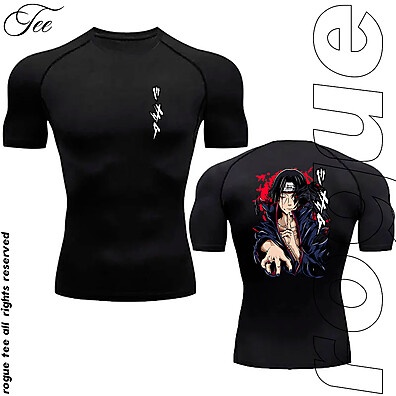 Camiseta Compressão Itachi: Treino, Academia e Estilo!