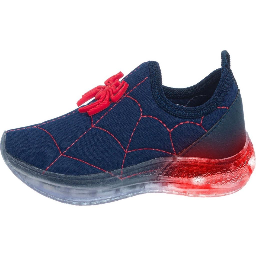 Tênis Infantil Aranha LED: Aventura e Estilo!