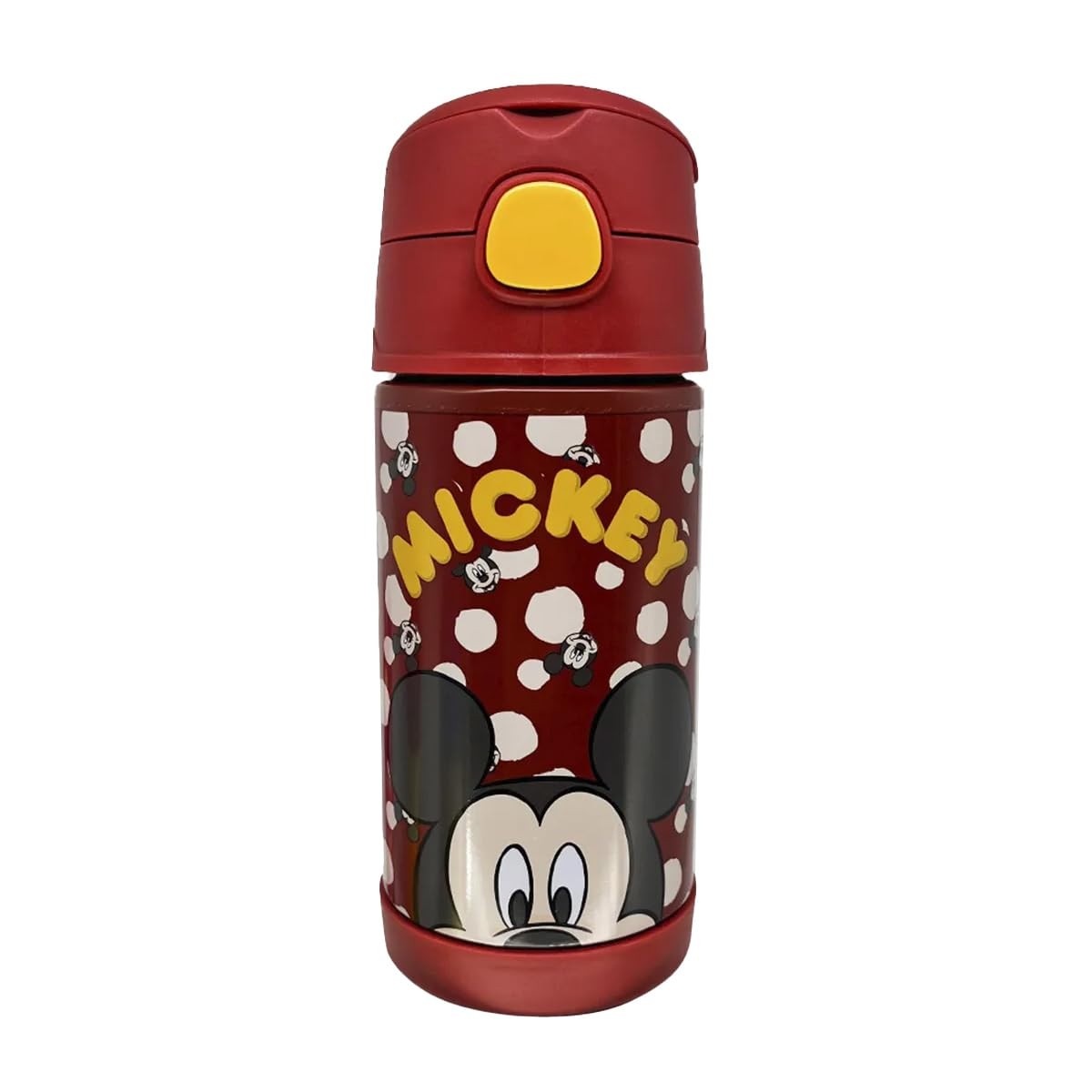 Garrafa Click Com Canudo 300ml Mickey - Estilo e Praticidade Infantil