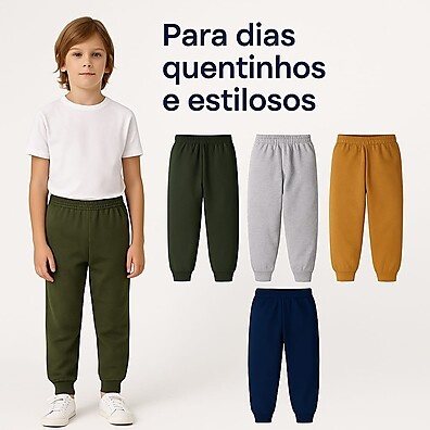Calça Moletom Infantil: Conforto e Estilo!