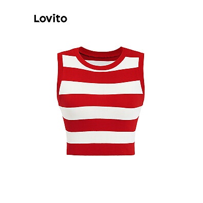Top Feminino Listrado Lovito: Conforto e Estilo!
