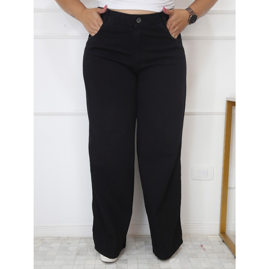 Jeans Wide Leg Plus Size: Conforto e Estilo!