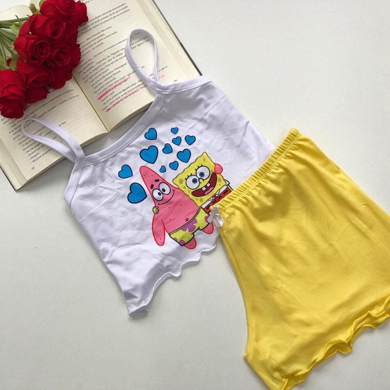 Pijama Baby Doll Virginia: Conforto e Estilo 💖