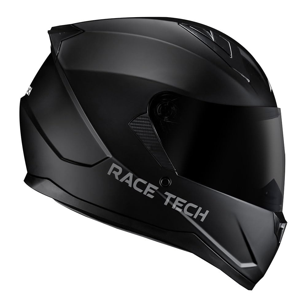 Capacete Race Tech Sector Monocolor Preto Fosco - Segurança e Estilo para Sua Pilotagem