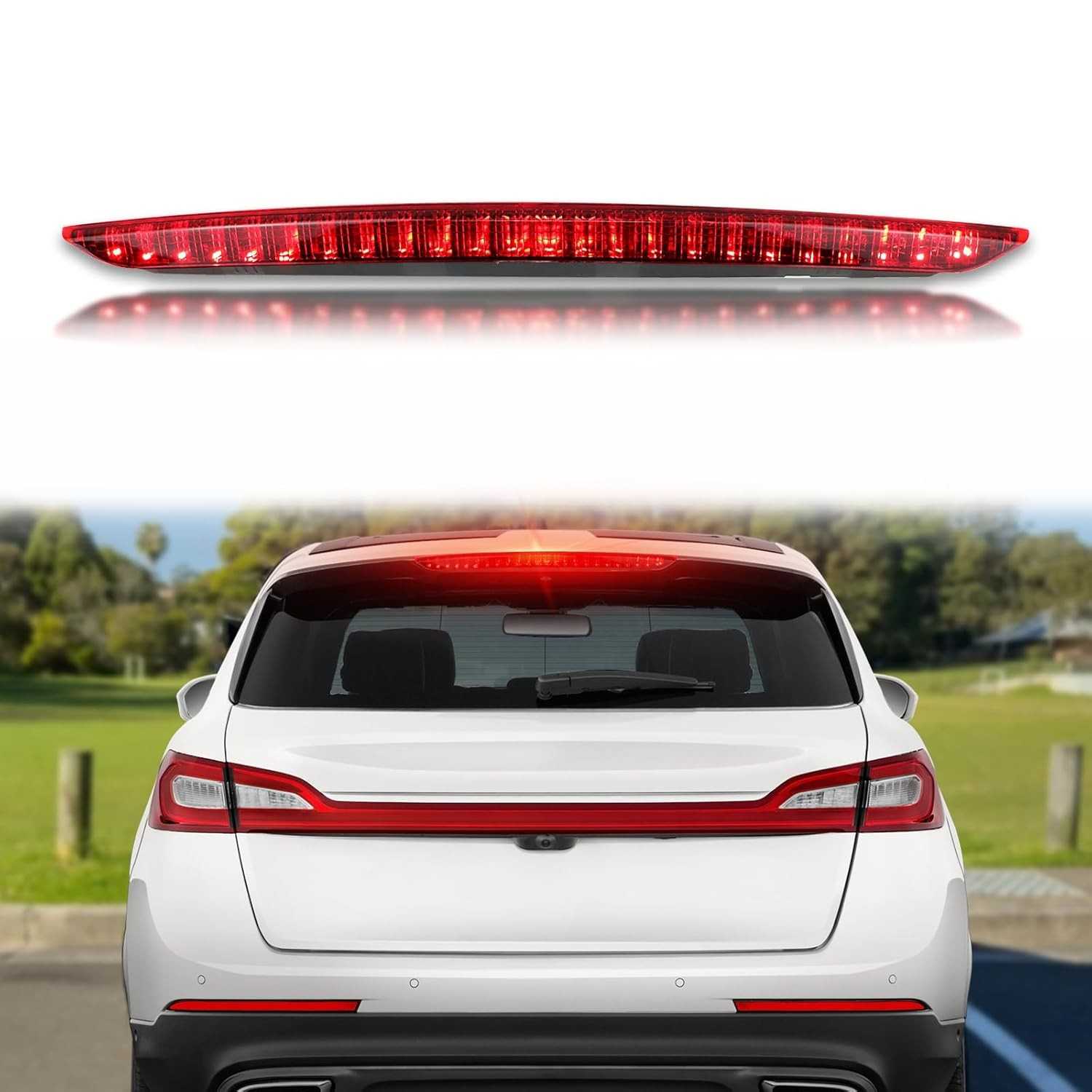Luz de Freio LED Fumê para Lincoln MKX 2016-2018: Segurança e Estilo com Brilho Intenso