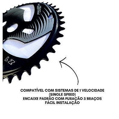 Coroa BMX Projema Silk Z-1 46 Dentes: Potência e Estilo