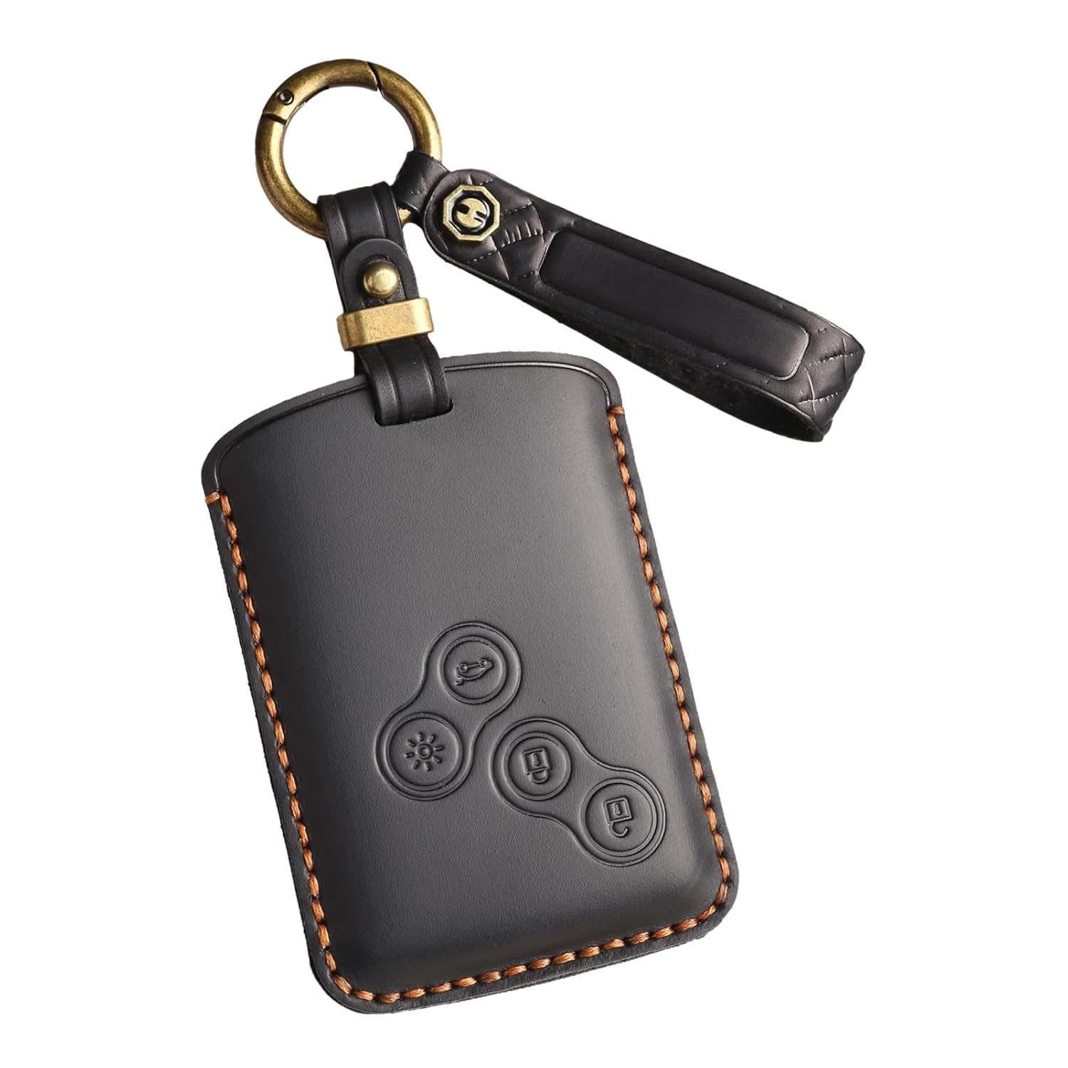Porta-Chaves Personalizado em Couro Legítimo para Renault - Estilo e Proteção Únicos