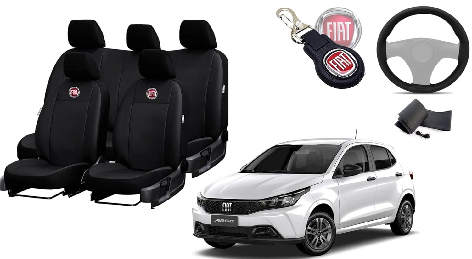Capa de Banco Couro Fiat Argo 2017-2023: Proteção Impermeável e Estilo Premium