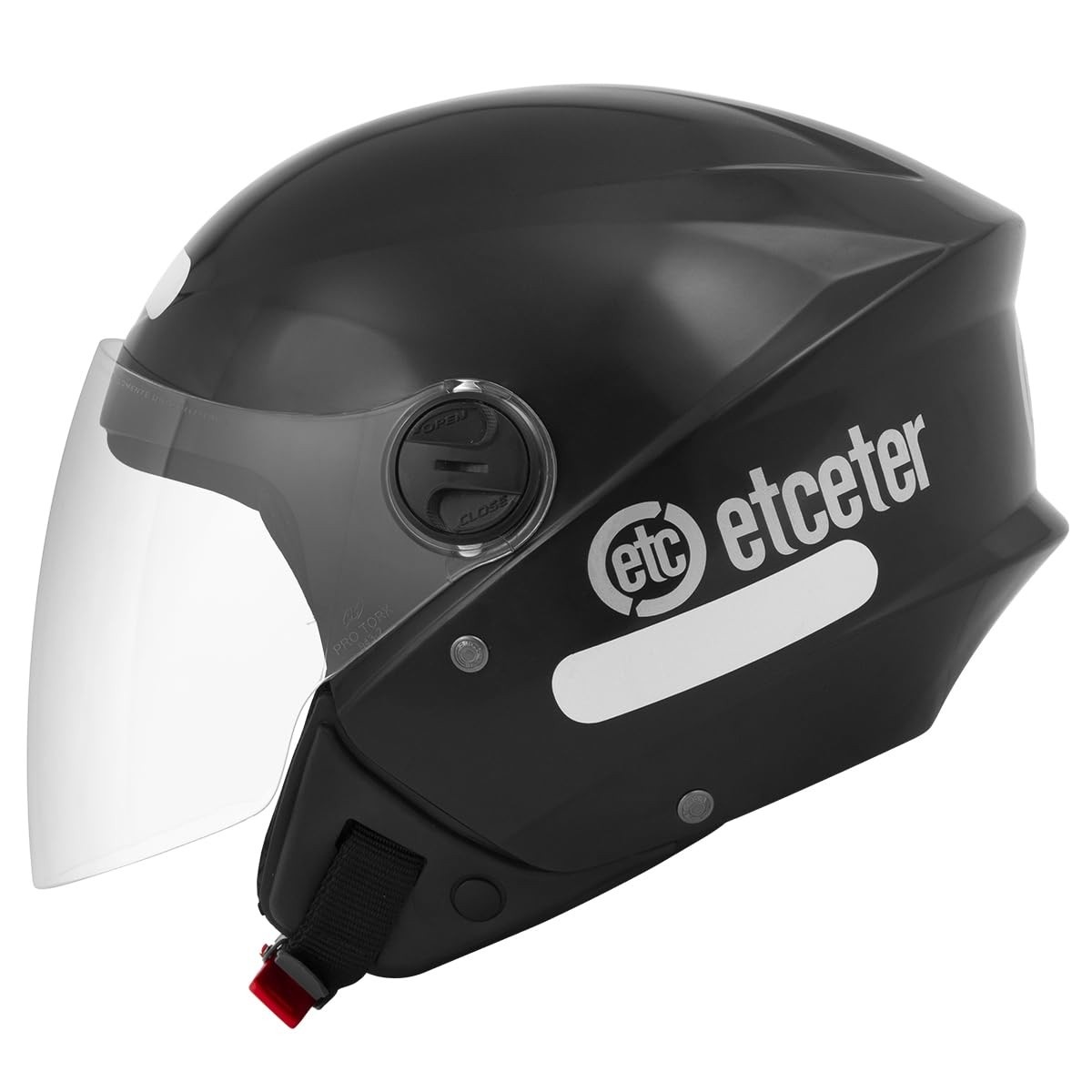 Capacete Aberto Etceter New Liberty 3 Solid Preto - Estilo e Segurança para Você
