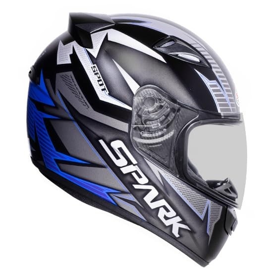 Capacete EBF New Spark Spot Azul - Segurança e Estilo para Sua Pilotagem