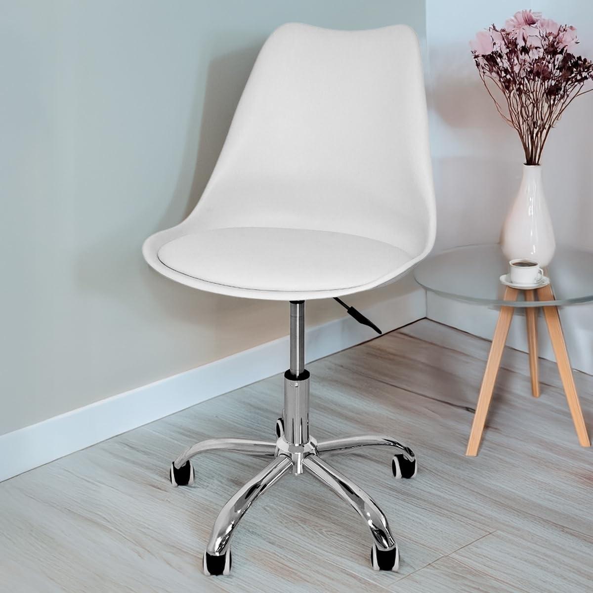 Cadeira Secretária Ícaro com Base Giratória Estofada - Conforto e Estilo para Seu Home Office