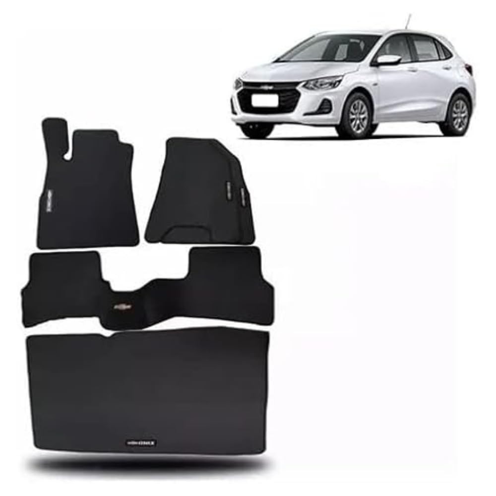 Tapete Borracha Onix Hatch 2020+ (Premier): Proteção Completa e Estilo para Seu Porta-Malas e Interior